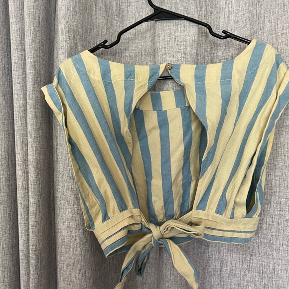 Free People Blue Striped Matching Set - Picture 10 of 12